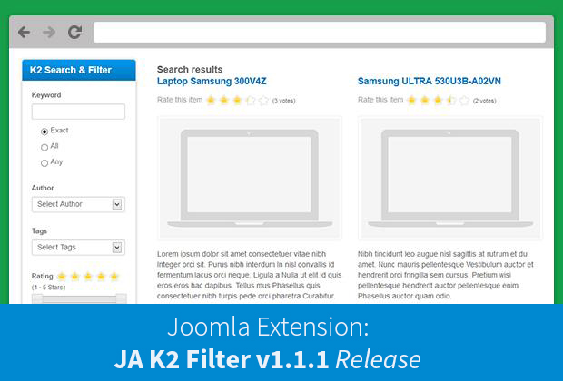 Joomla extension JA K2 v1.1.1 release