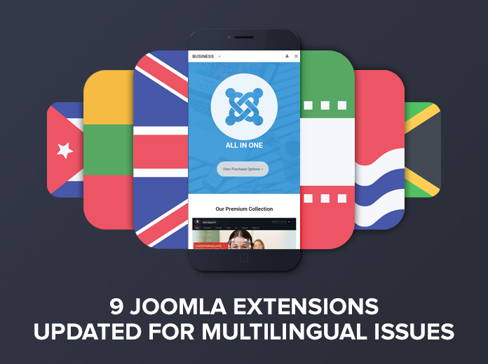 9 Joomla extensions updated for multilingual issues