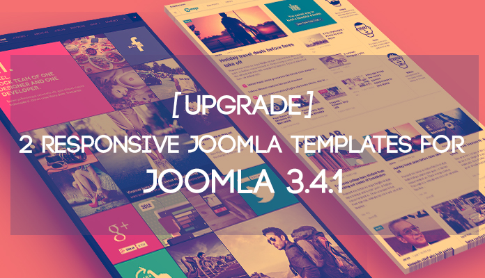 2 More Responsive Joomla templates are updated for Joomla 3.4.1