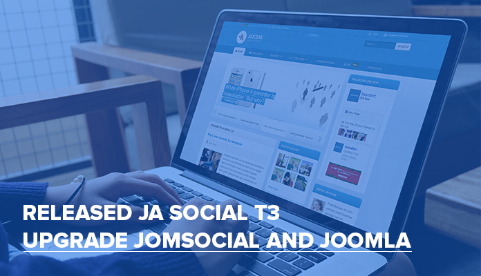 Responsive Joomla template - JA Social T3 updated for Joomla 3.4.6