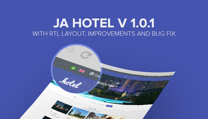 Responsive Joomla Hotel and Travel template - JA Hotel v1.0.1 release