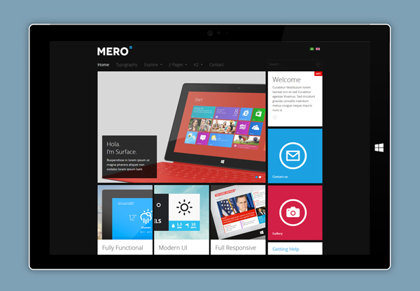 Responsive Joomla template: JA Mero v1.1.2 release