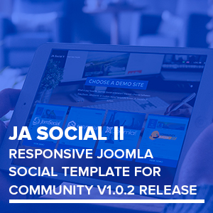Joomla template JA Social II v1.0.2 bug fixes release