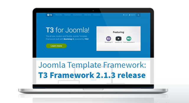 Joomla Template Framework: T3 Framework 2.1.3 release