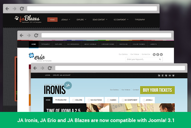 More Joomla Templates are now Joomla 3.1 compatible