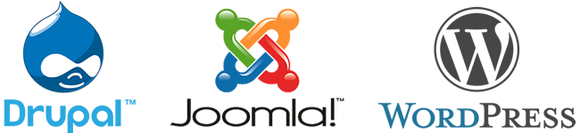 drupal, joomla and wordpress