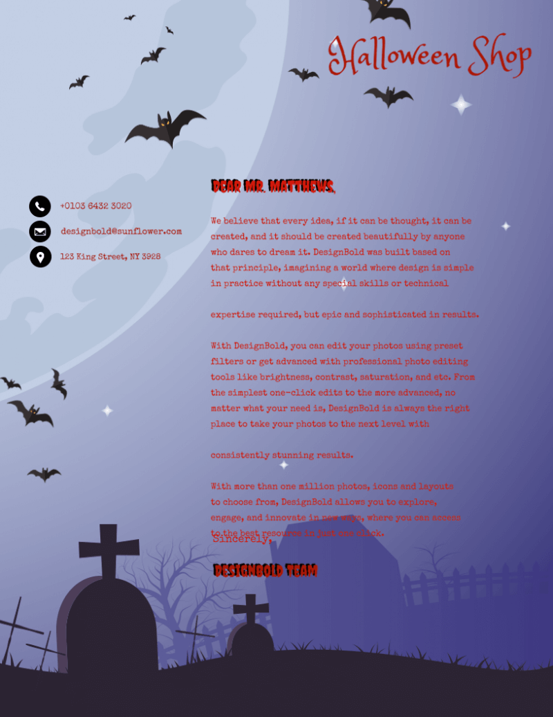 Halloween Letterhead 2