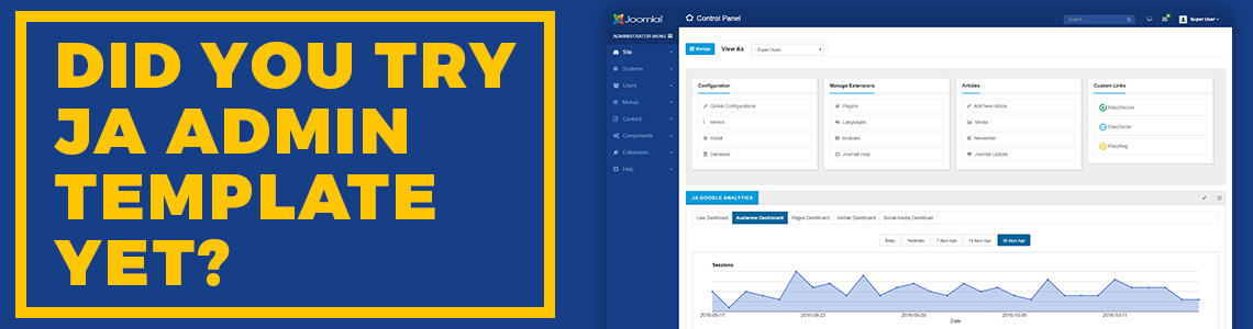 Joomla admin template