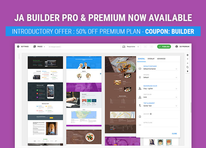 JA Builder pro is released