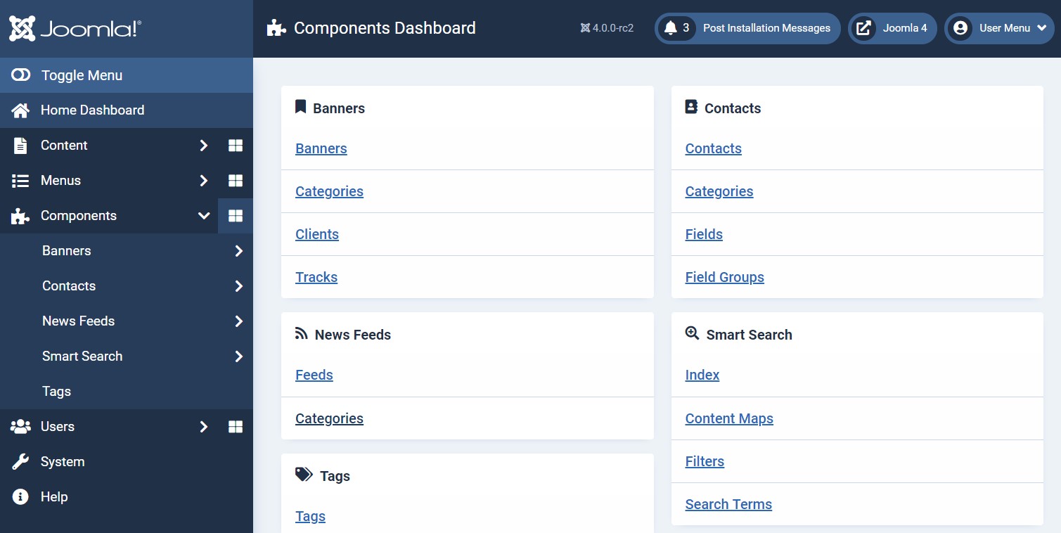 Joomla 4 components