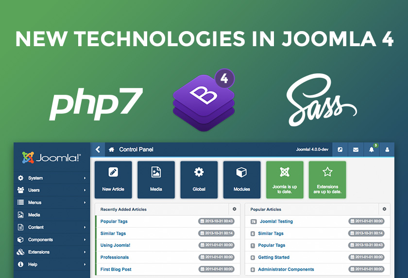 New technologies in Joomla 4