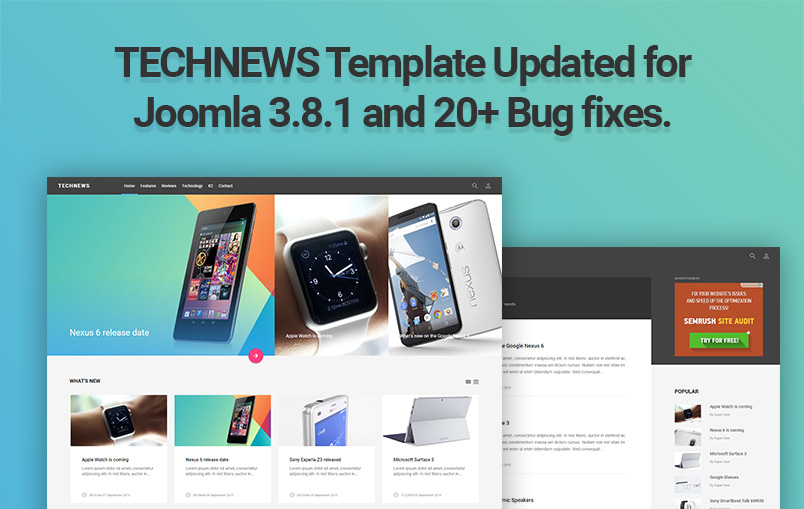 Technews template release