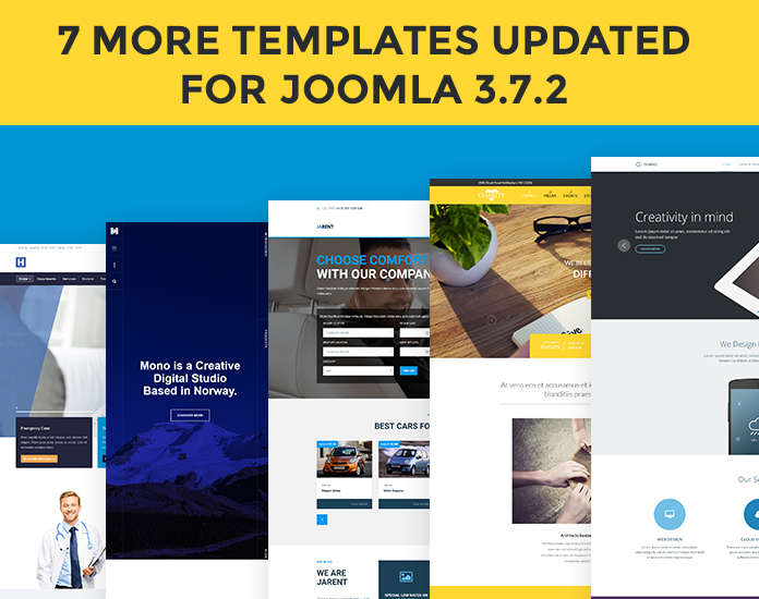 Joomla templates for Joomla 3.7