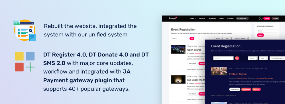 dth development updates