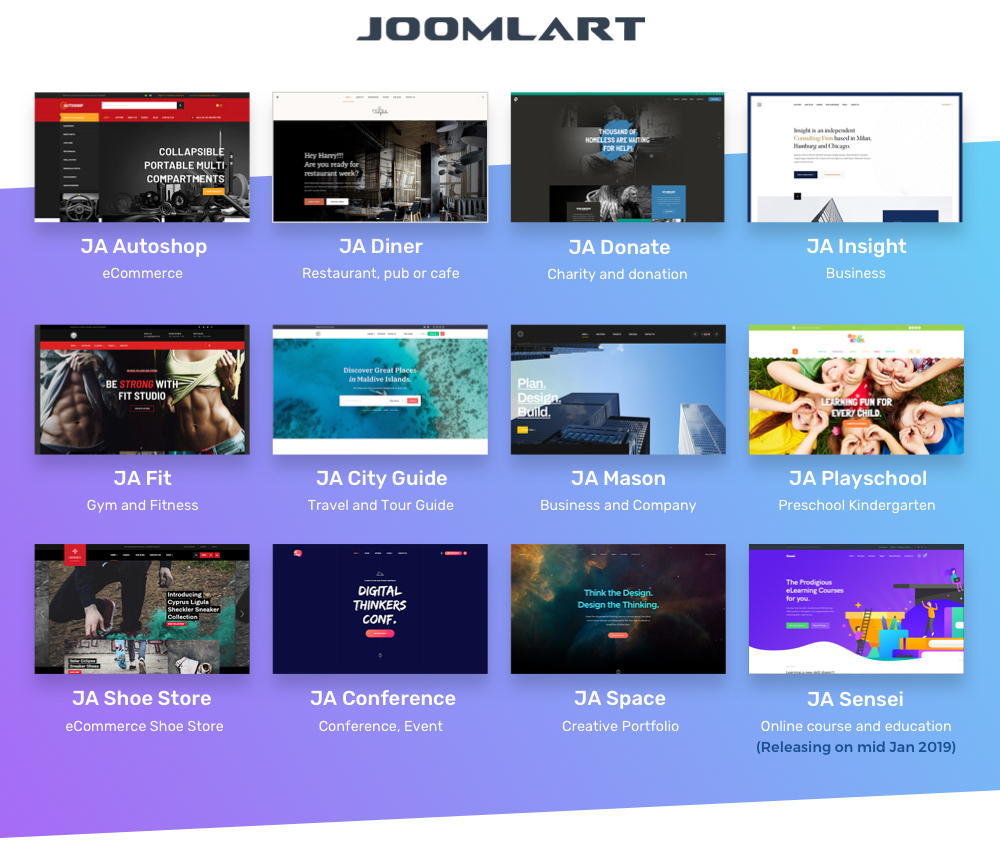 JoomlArt new joomla templates