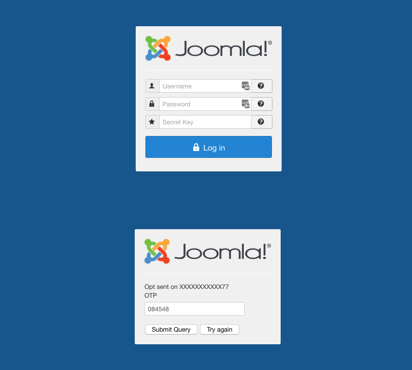 DT SMS Joomla SMS extension support two factor