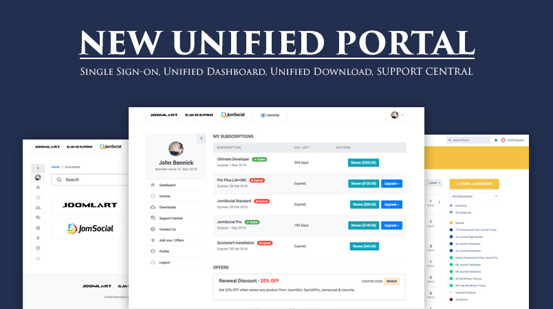 Gavick New Unified Portal is Live