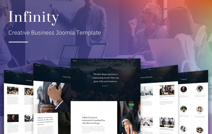 Business Joomla template GK Infinity