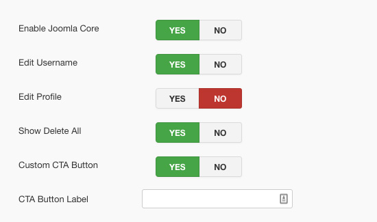 ja joomla gdpr compliance extension settings