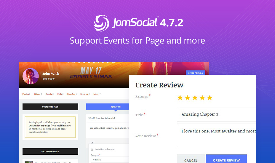 JomSocial 4.7.2 release improvements and bug fixes