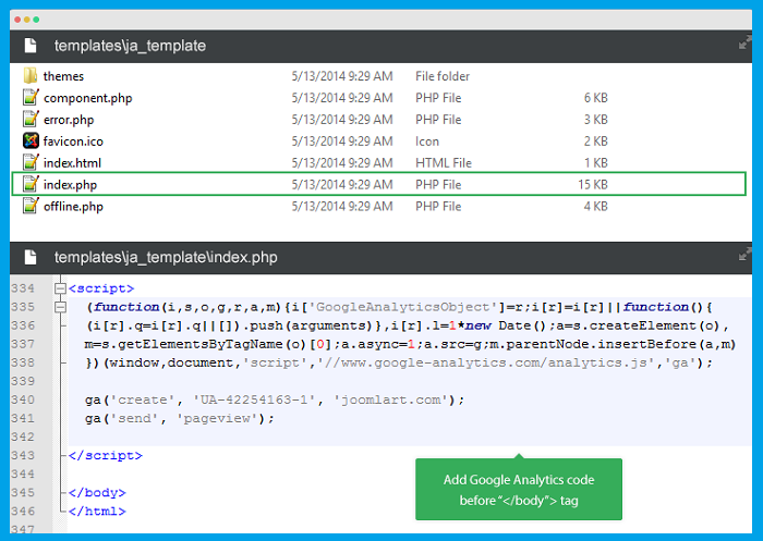 Google Analytics Tracking Code