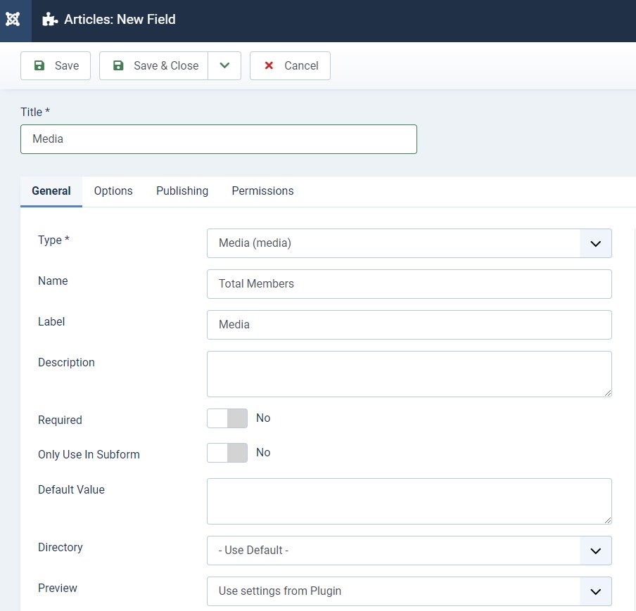 Joomla 4 custom fields