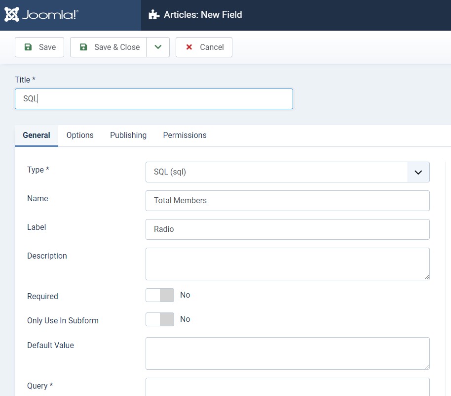 Joomla 4 custom fields