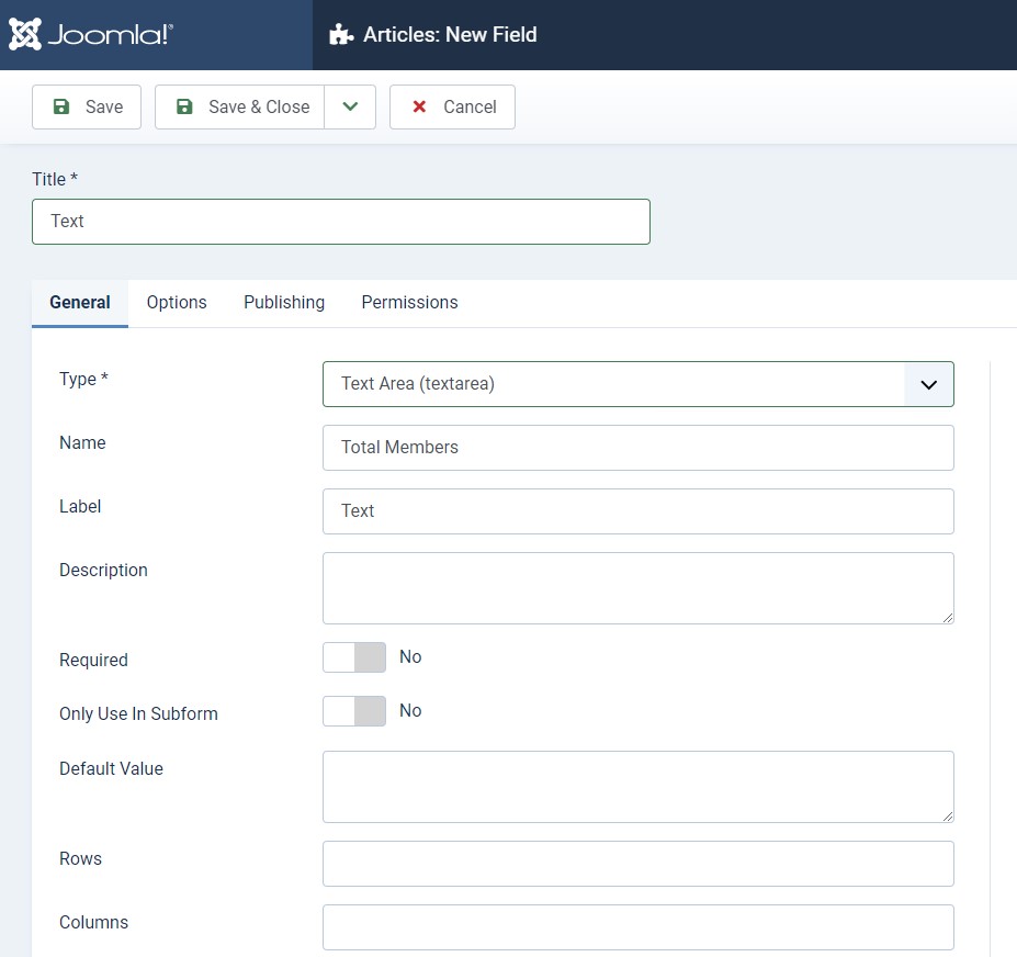 Joomla 4 custom fields