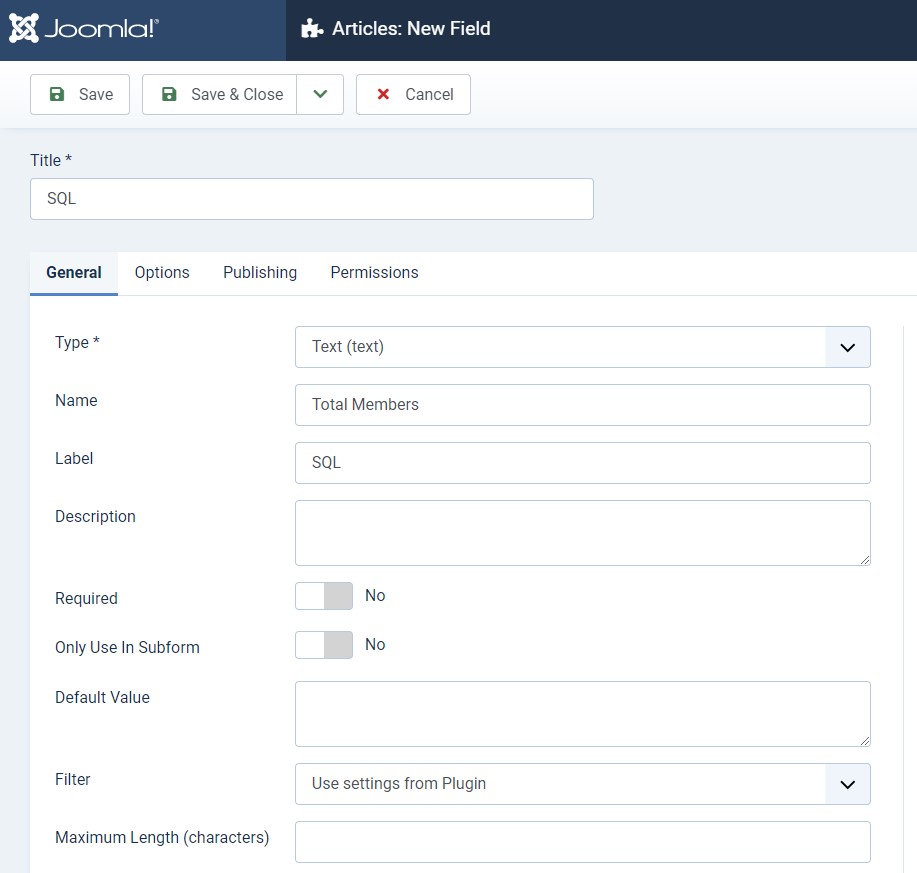 Joomla 4 custom fields