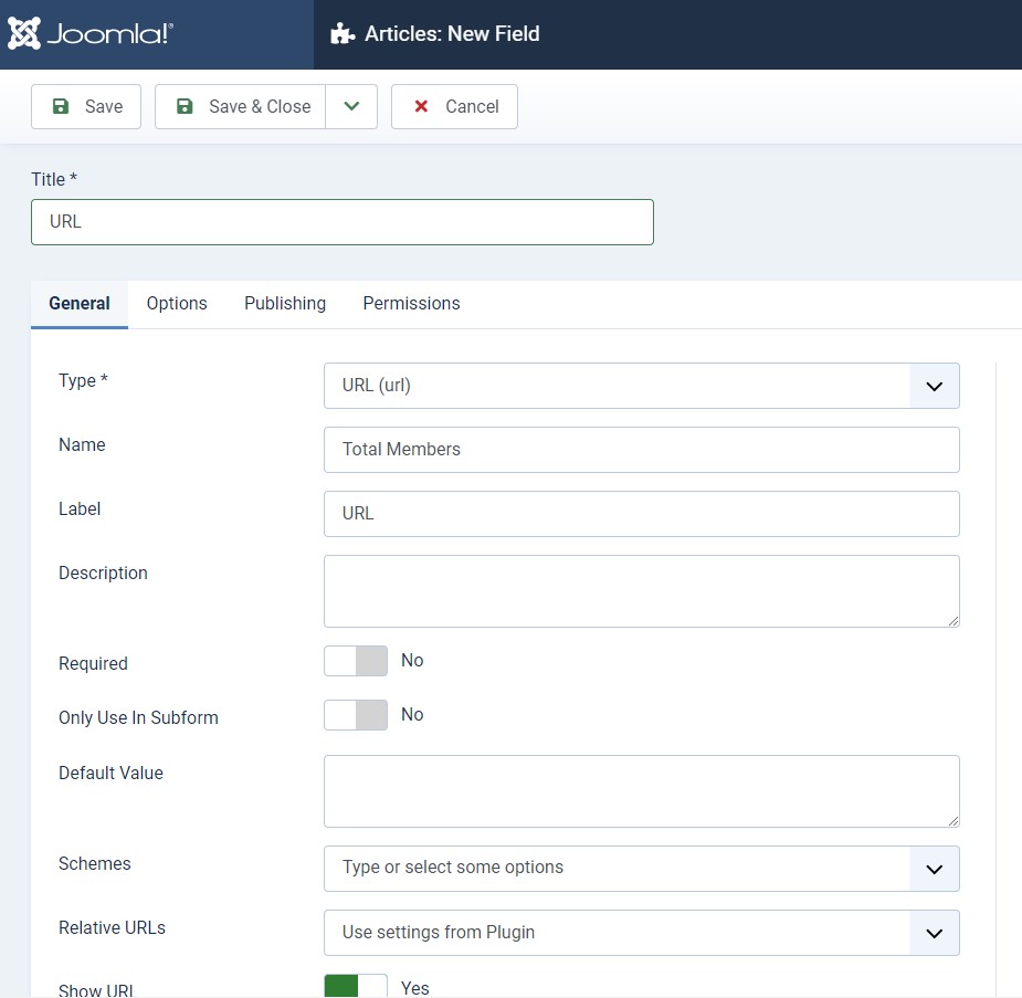 Joomla 4 custom fields