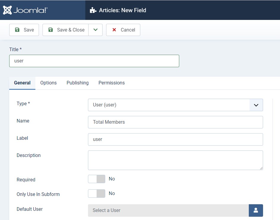 Joomla 4 custom fields