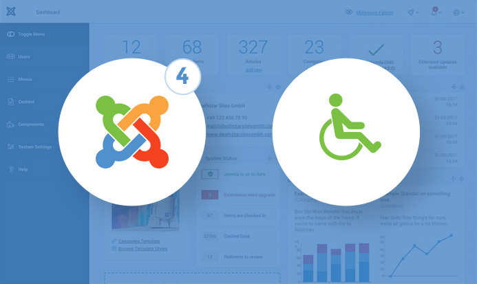 joomla 4 accessibility support