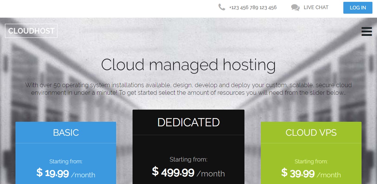 cloudhost joomla template