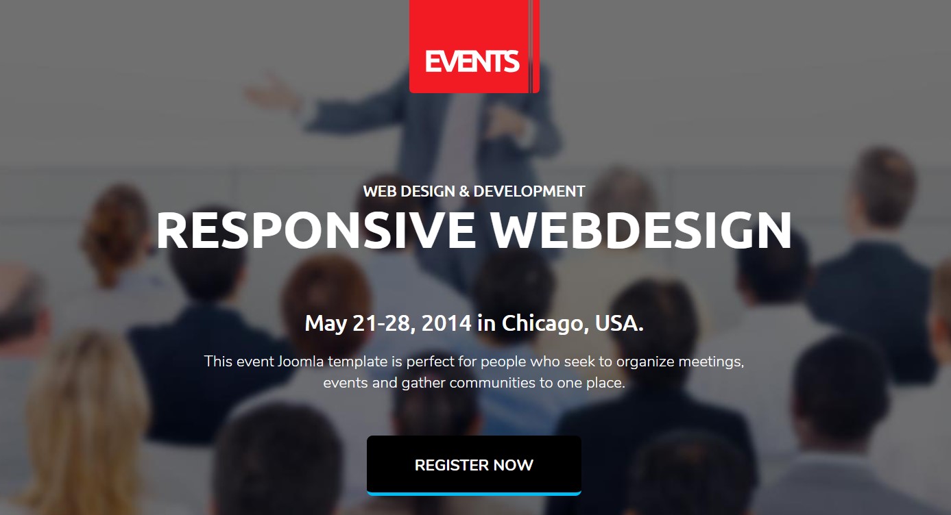 events joomla template