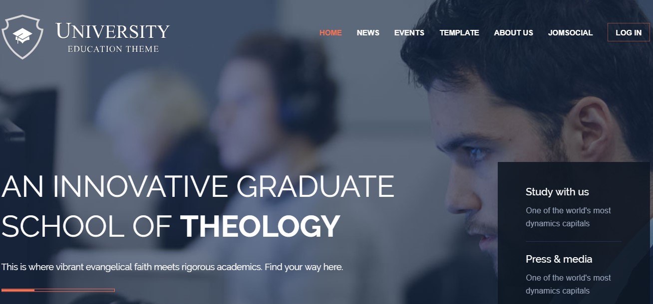 universityjoomla template