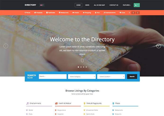 Directory joomla template - ja directory