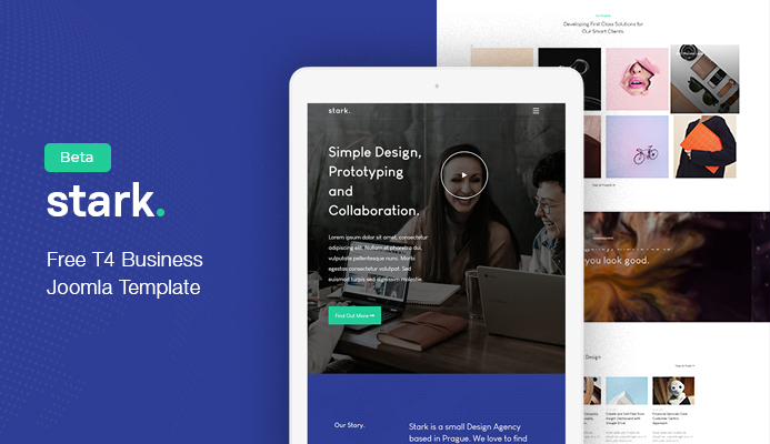 Free Business Joomla Template built with T4 Framework