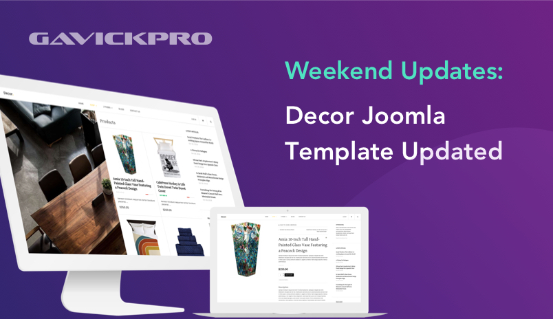 gavick decor Joomla template updated