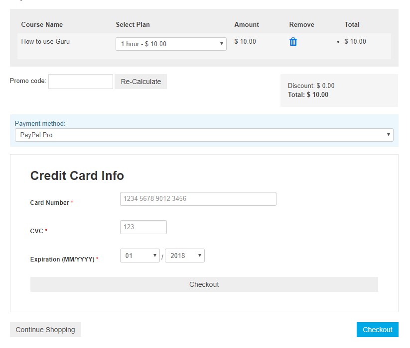 guru 5.1.15 update for paypal pro payment plugin