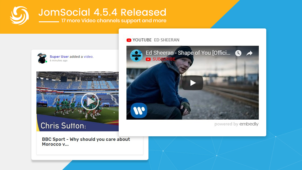 JomSocial 4.5.4 release for new features improvements and bug fixes