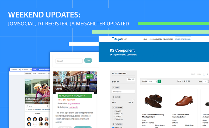 Joomlart weekend updates