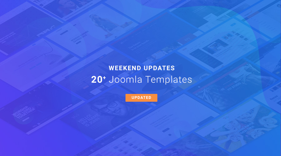 20  Joomla templates updated for Joomla 3.9.4