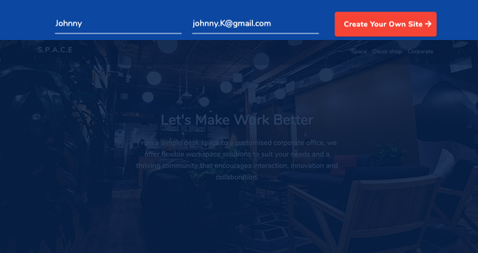 create Joomla page builder website