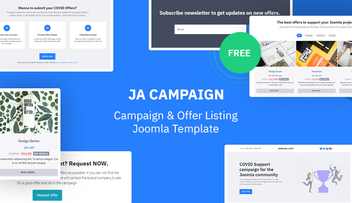 covid support campaign for the joomla community