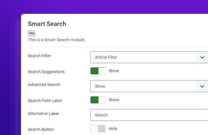 smart search module Joomla 