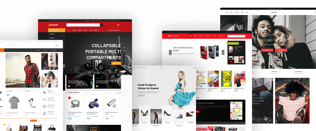 joomla ecommerce website design