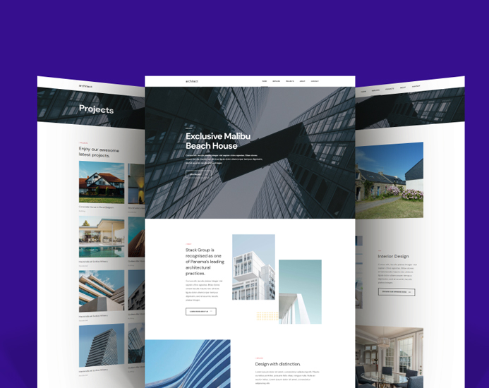 Joomla template for architecture and interior design