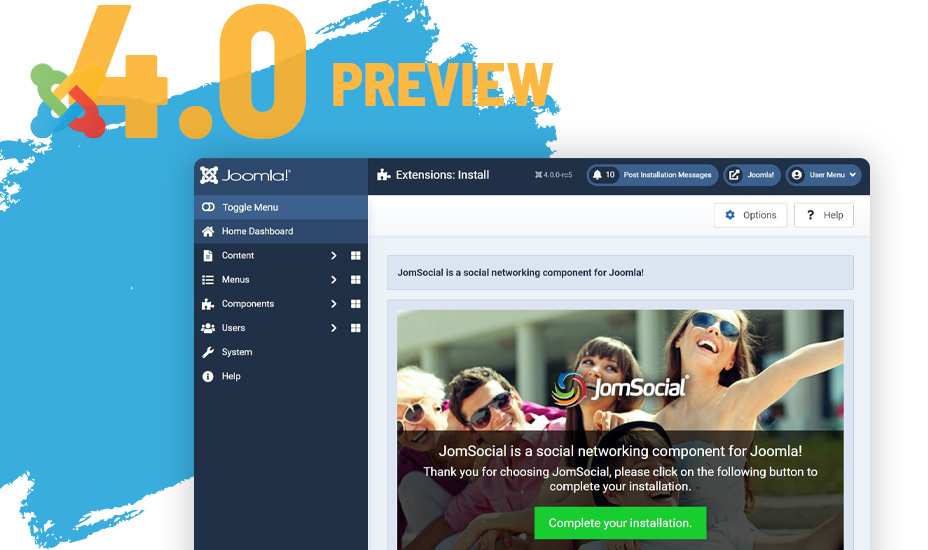 Preview Release: JomSocial 4.7.10 for Joomla 4 RC5 is here