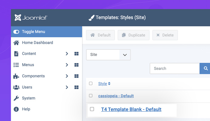 T4 joomla framework for Joomla 4