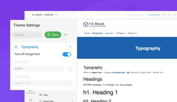 T4 joomla framework